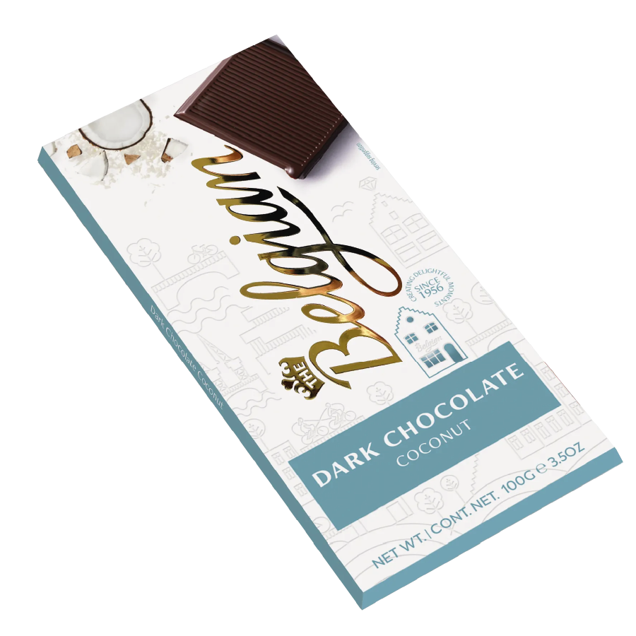 The Belgian Dark Coconut Bar 100gr